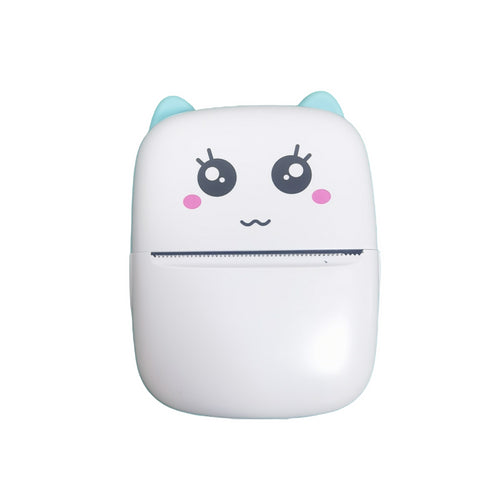 Mini Printer Portable, Inkless Sticker printer with 8 Rolls